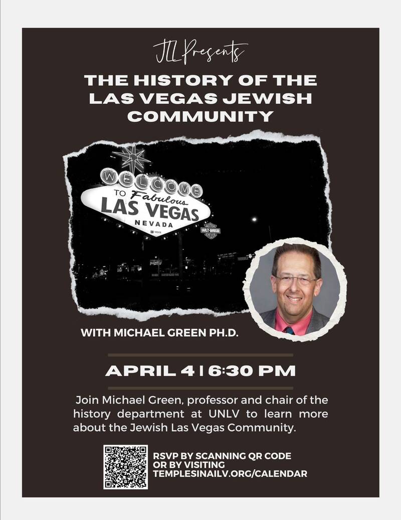 Banner Image for JLL Presents the History of the Las Vegas Jewish Community with Dr. Michael Green
