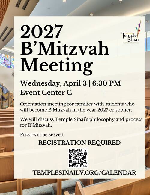Banner Image for B'Mitzvah Meeting for 2027 Dates