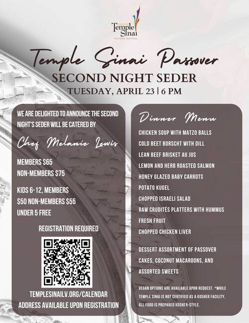 Banner Image for Temple Sinai Community Passover Seder